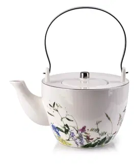 Čajníky Affekdesign Porcelánová konvice na čaj Elfique 870 ml bílá