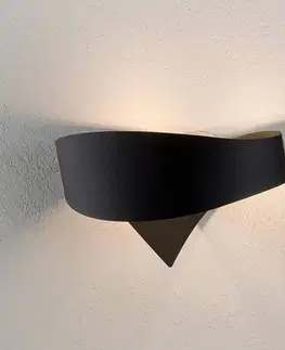 Nástěnná svítidla Selène Černé designové nástěnné svítidlo Scudo