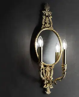 Nástěnná svítidla Masiero Majesta - nástěnné světlo se zrcadlem, 2 zdroje
