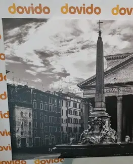 Černobílé obrazy Obraz římská bazilika v černobílém provedení
