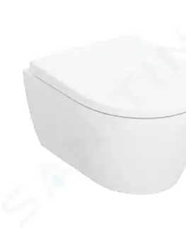 Záchody GEBERIT iCon Závěsné WC se sedátkem SoftClose, Rimfree, matná bílá 502.381.JT.1