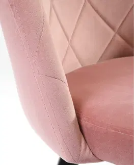 Židle Ak furniture Čalouněná designová židle Poppy růžová