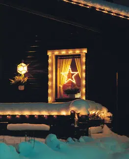 Vánoční osvětlení do oken Konstsmide Christmas Okenní silueta Hvězda LED pro interiér teplá bílá
