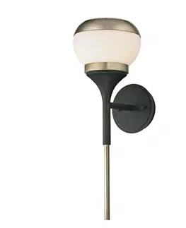 Industriální nástěnná svítidla HUDSON VALLEY nástěnné svítidlo ALCHEMY kov/sklo bronz/černá/opál E14 1x40W B5861-CE