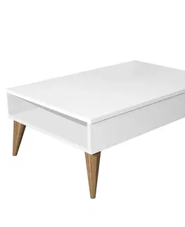 Konferenční stolky Kalune Design Konferenční stolek BEST bílý