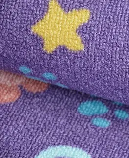 Koberce a koberečky Dywany Lusczow Dětský kusový koberec NUMBERS fialový, velikost 200x300