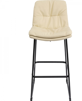 Barové židle KARE Design Barová stolička Daria - krémová, 75cm