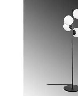 Svítidla Sofahouse 28618 Designová stojanová lampa Qunsia 130 cm černá