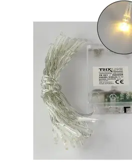 Vánoční dekorace  LED Vánoční řetěz 20xLED/2 funkce 2,4m teplá bílá 
