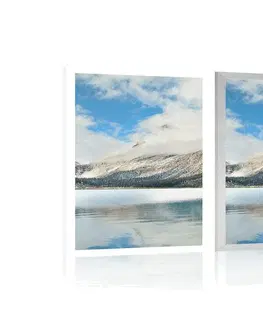 Příroda Plakát krásné horské jezero