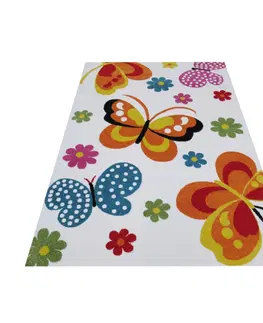 Dětské koberce Krásný dětský koberec v krémové barvě