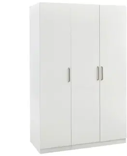 Šatní skříně s otočnými dveřmi Šatní Skříň Unit S Vybavením Standard, Bílá