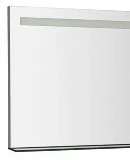 Koupelnová zrcadla SAPHO BRETO zrcadlo s LED osvětlením a policí 1000x608 BT100