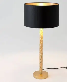 Stolní lampy Holländer Stolní lampa Cancelliere Rotonda černá/zlatá 57 cm