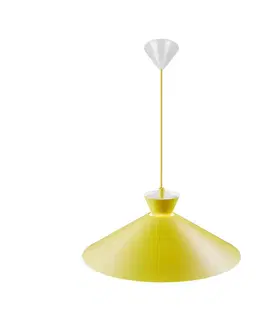 Závěsná světla Nordlux Závěsné svítidlo s kovovým stínidlem, žluté, Ø 45 cm