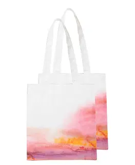 Nákupní tašky a košíky Látková taška s motivem západu slunce - 30*40 cm Clayre & Eef MMWC50P