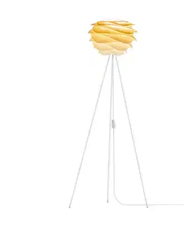 Stojací lampy UMAGE UMAGE Carmina Mini stojací lampa žlutá/stojan bílý