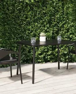 Zahradní stolky Zahradní stolek antracitový 110 x 80 x 71 cm ocel