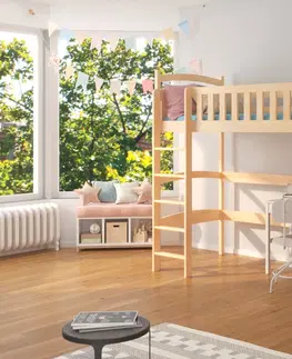 Postele Expedo Dětská postel MIA + matrace, 90x200, borovice