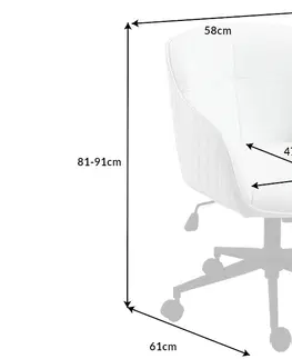 Kancelářská křesla LuxD Kancelářská židle Natasha bílá