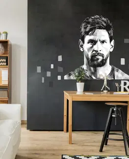 Samolepky na zeď Fotbalová nálepka na zeď - Messi