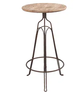 Barové židle Barový bistro stolek Paris - Ø 60*107 cm Clayre & Eef 50242