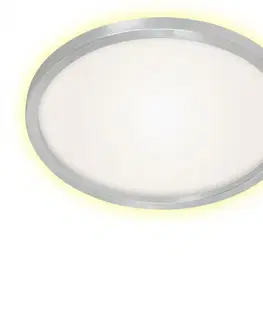 LED stropní svítidla BRILONER Svítidlo LED panel, pr. 42,5 cm, 3000 lm, 22 W, hliník BRI 7363-019