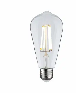LED žárovky PAULMANN Eco-Line Filament 230V LED žárovka ST64 E27 4W 3000K čirá
