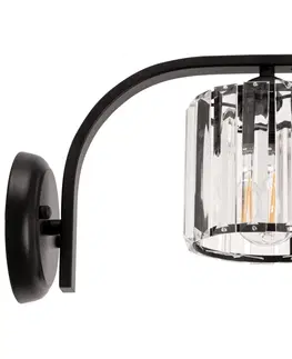 Svítidla TooLight Nástěnná lampa Bodil APP-512 1W černá/krystal