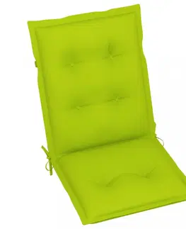Záhradné sedáky Podušky na zahradní židle 2 ks Dekorhome Světle zelená