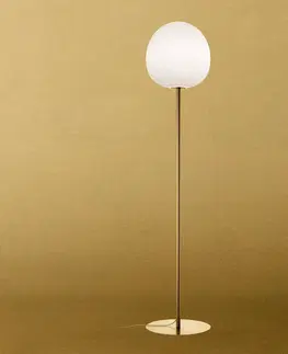 Stojací lampy Foscarini Foscarini Rituals XL stojací lampa, stmívač, zlatá