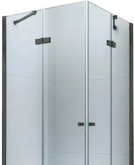 Sprchové kouty MEXEN/S Lima Duo sprchový kout 80 x 70, transparent, černá 856-080-070-70-00-02