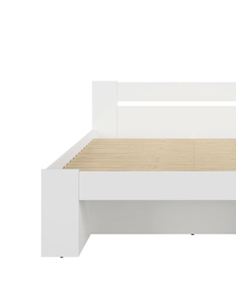 Postele MARIONET postel 160x200 cm, bílá BEZ ROŠTU, 5 let záruka