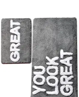 Koupelnové předložky L'essentiel Koupelnová sada koberečků GREAT šedá