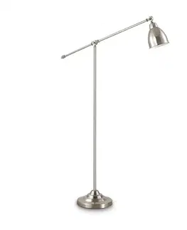 Industriální stojací lampy Ideal Lux NEWTON PT1 NICKEL LAMPA STOJACÍ 015286