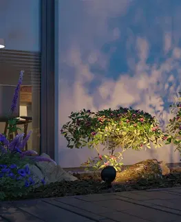 Svítidla s bodcem do země PAULMANN LED bodové zahradní světlo Smart Home Zigbee Kikolo neláká hmyz IP65 90mm CCT 6,2W 230V 80° antracit umělá hmota/hliník 947.70