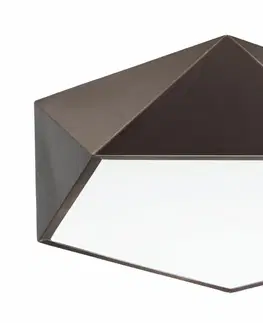 Designová stropní svítidla Nova Luce Kubisticky laděné stropní svítidlo Darius v různých barevných variantách - 400 x 100 mm, 4 x 10 W, kávově hnědá NV 8186203