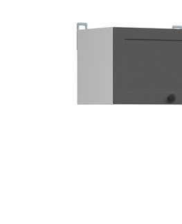 Kuchyňské linky JAMISON, skříňka nad digestoř 50 cm, bílá/grafit