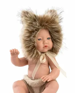 Hračky panenky LLORENS - 63201 NEW BORN CHLAPEK - realistická panenka miminko s celovinylovým tělem - 31