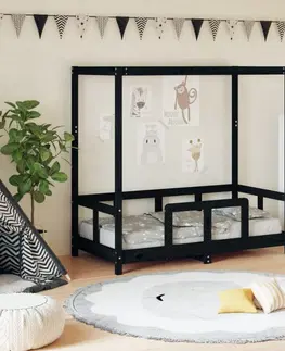 Dětské pokoje Dětská postel s nebesy Dekorhome 70 x 140 cm
