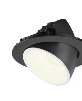 LED podhledová svítidla SLV BIG WHITE NUMINOS GIMBLE XL zápustné stropní svítidlo černé/bílé 4000 K 40° 1006069