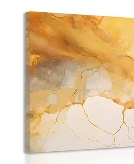 Mramorové obrazy Obraz žlutý mramor