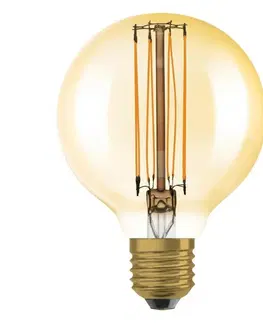 LED žárovky OSRAM LEDVANCE Vintage 1906 Globe 80 60 Filament DIM 8.8W 822 Gold E27 4099854090943