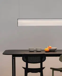 Závěsná světla FARO BARCELONA Ludovico Povrchové závěsné svítidlo LED, 115 cm, bílé