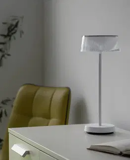 Venkovní dekorativní svítidla JUST LIGHT. LED stolní lampa Dora, aku, stmívatelná IP44, bílá