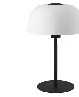Lampy Eglo Eglo 900142 - Stolní lampa SOLO 1xE27/40W/230V černá/bílá 