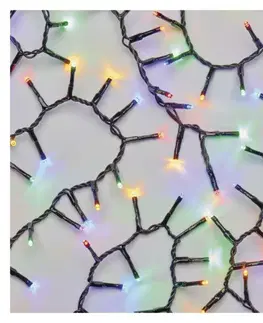 LED řetězy EMOS LED vánoční řetěz – ježek, 8 m, venkovní i vnitřní, multicolor, časovač D4BM02