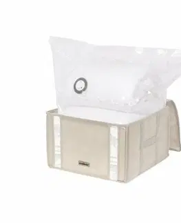 Úložné boxy Compactor Compactor Life 2.0. vakuový úložný box s pouzdrem - M 125 litrů, 42 x 40 x 25 cm
