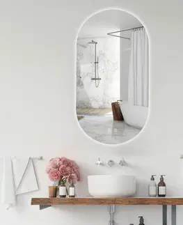 Koupelnová zrcadla REA Zrcadlo LED EGG 60x80 cm HOM-05523