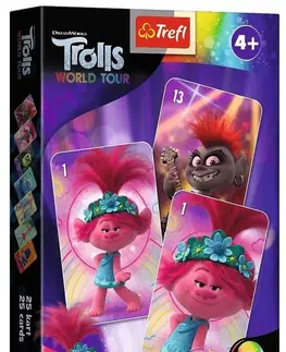 Hračky společenské hry TREFL - Karty Černý Peter - Trolls